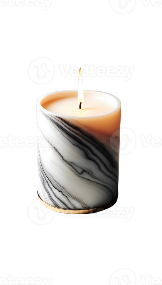 stone types Candle on transparent background png