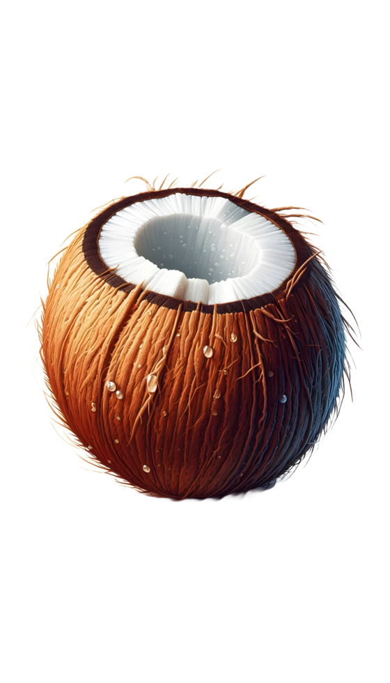 coconut on a transparent png