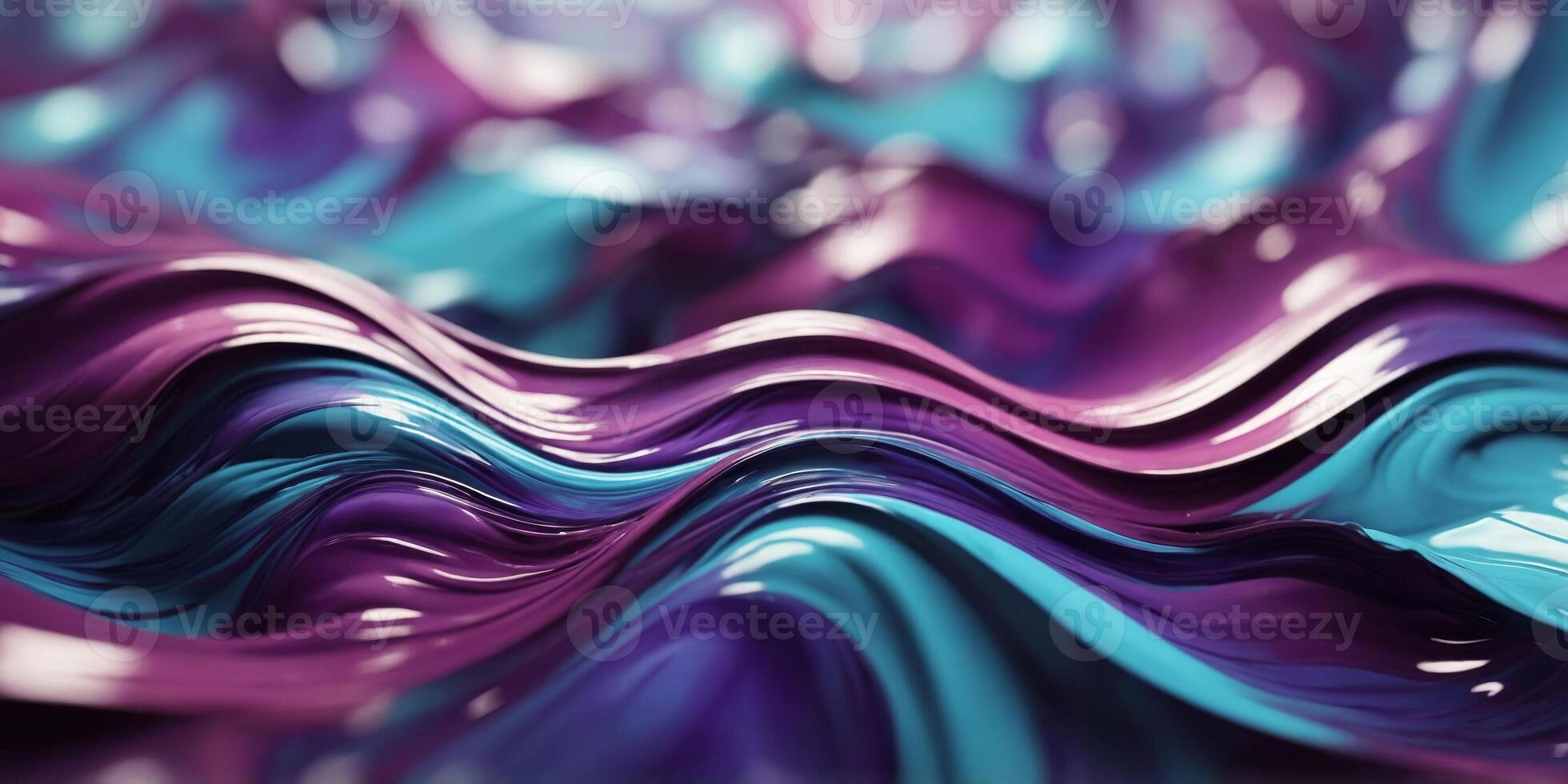 Abstract swirling colors in shades of blue and purple. photo