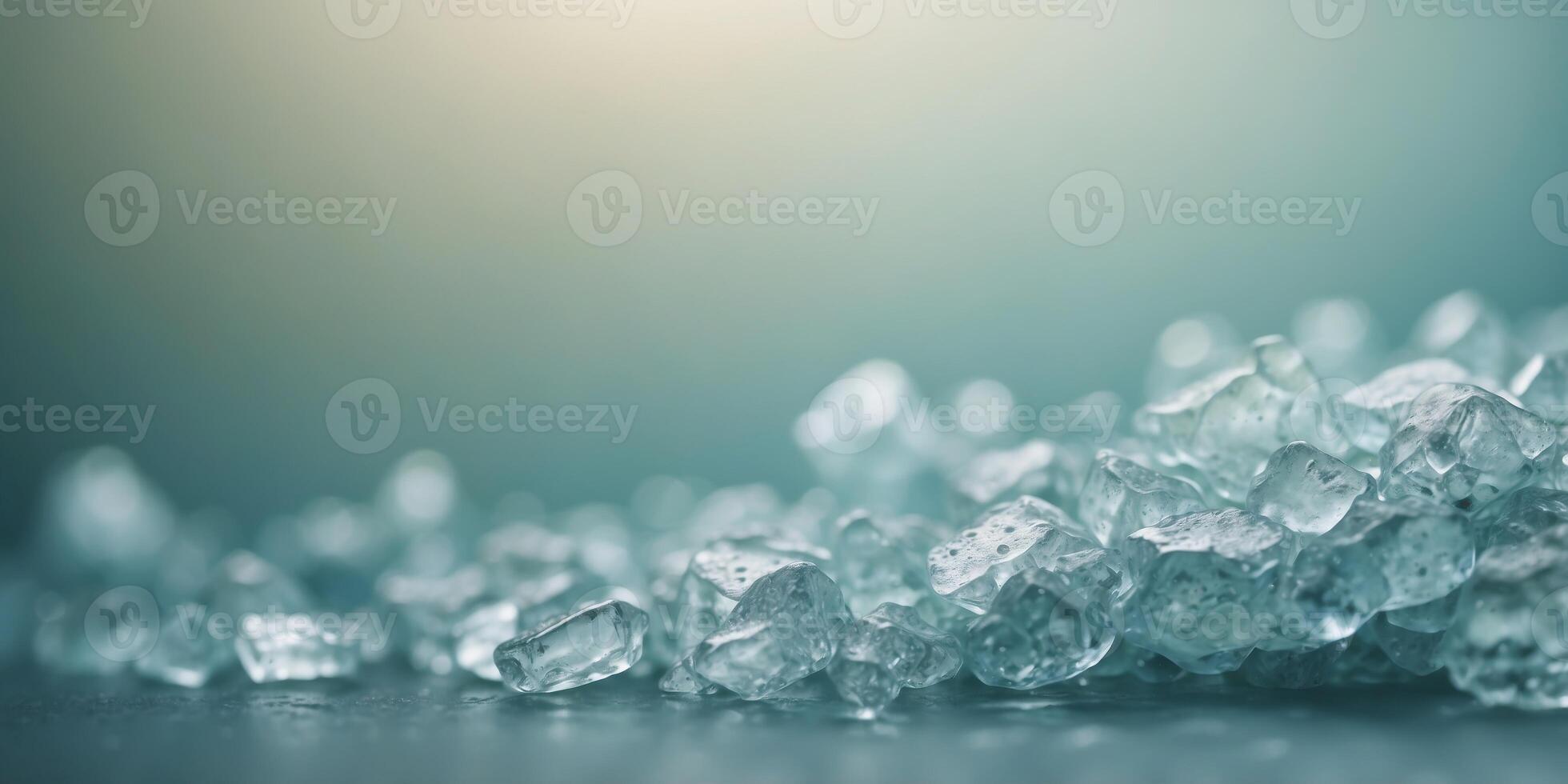 Serene Gradient Background of Icy Blue to Mint Green with Calming Effect. photo