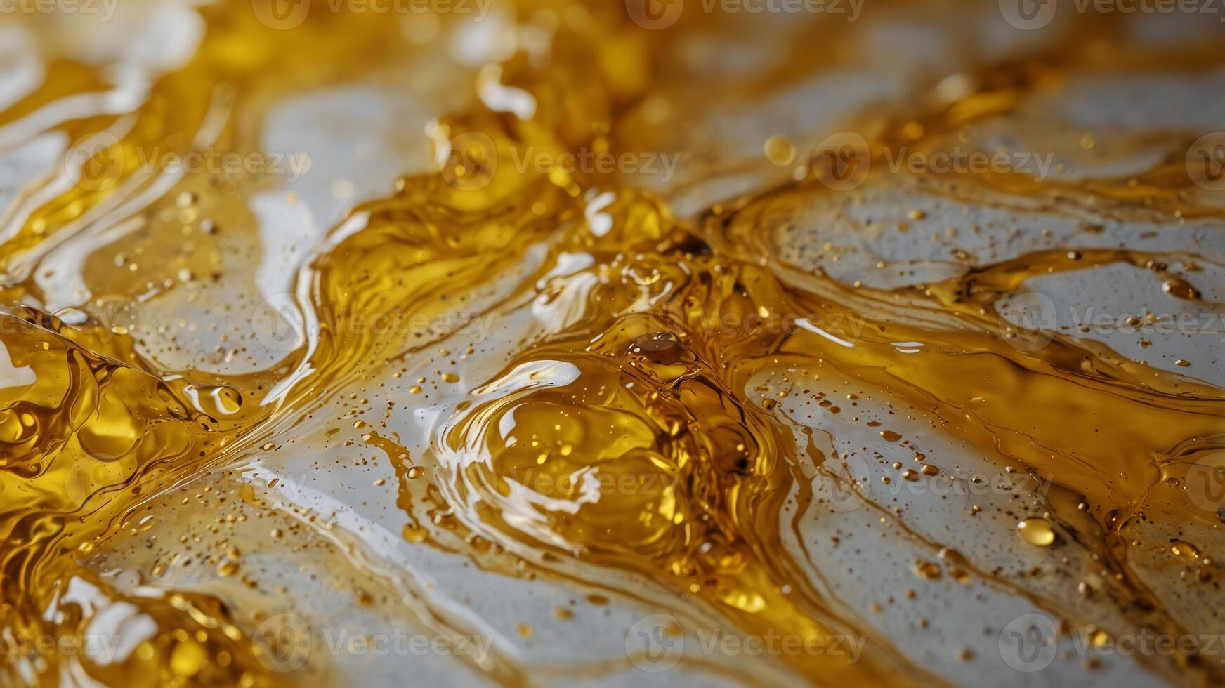 Abstract Marble Liquid Background in Yellow Tones. photo