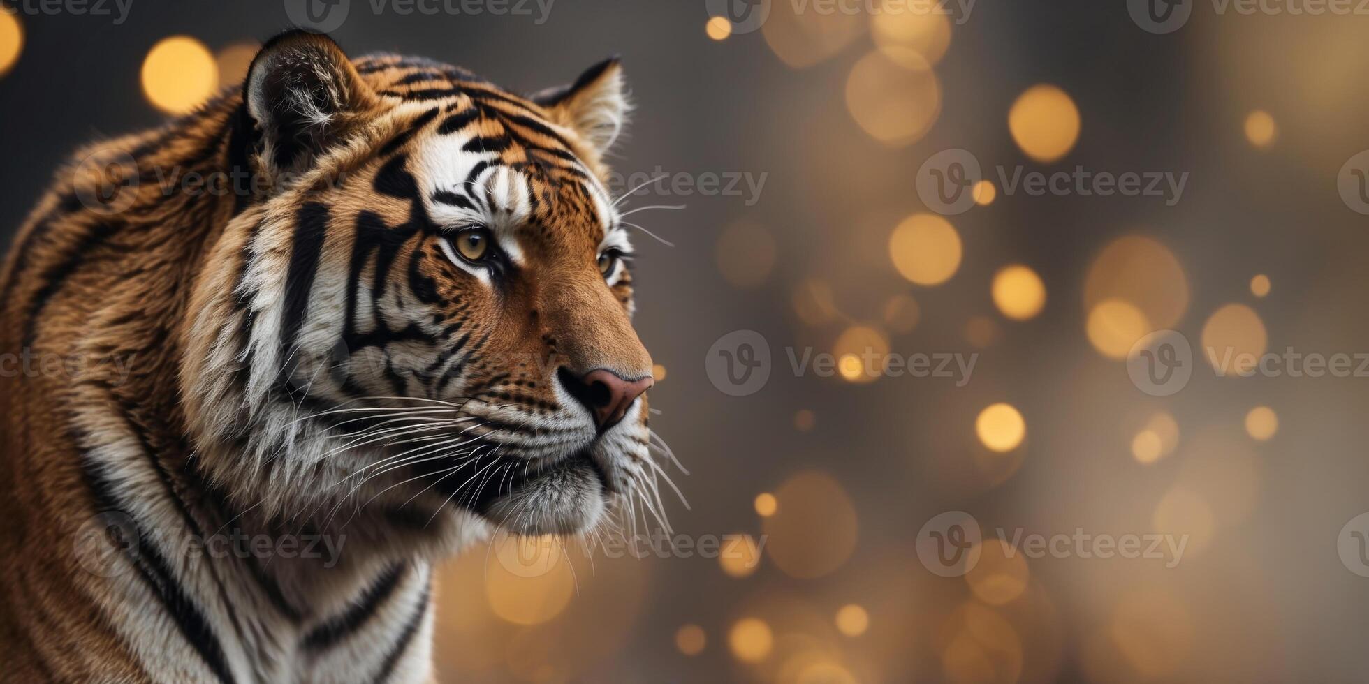 tiger striped wavy background close up tiger. photo