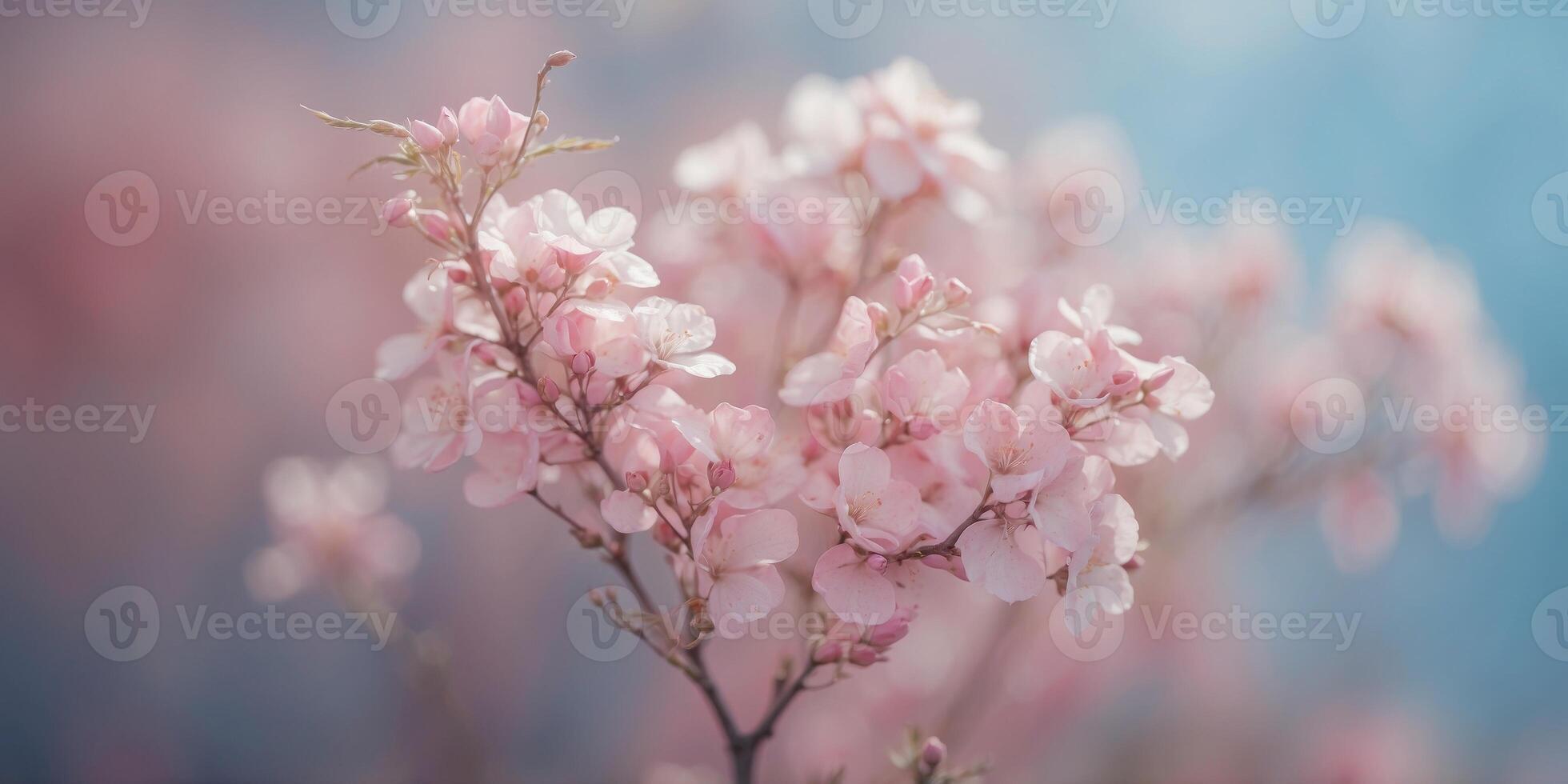 Soft gradient background with hues of pink and blue. photo