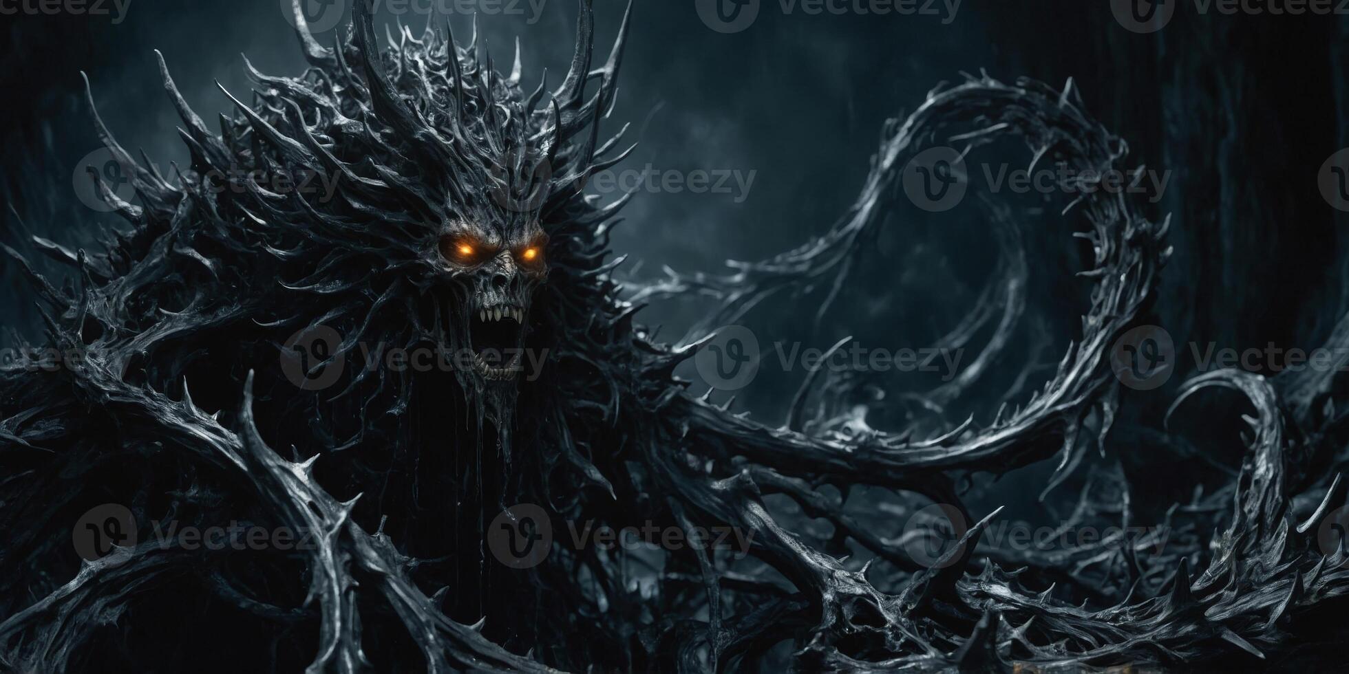 In a twisted realm where time warps and reality bends, a malevolent eldritch entity known as the Distorted Monarch reigns supreme. photo
