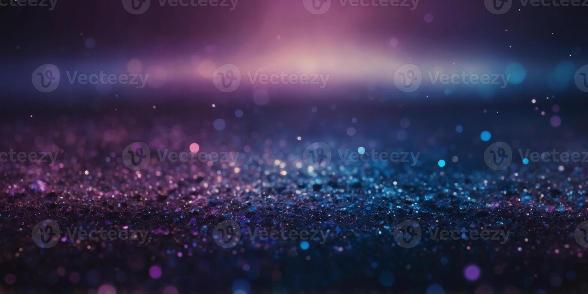 A cosmic event in a palette of rich purples and deep blues. photo