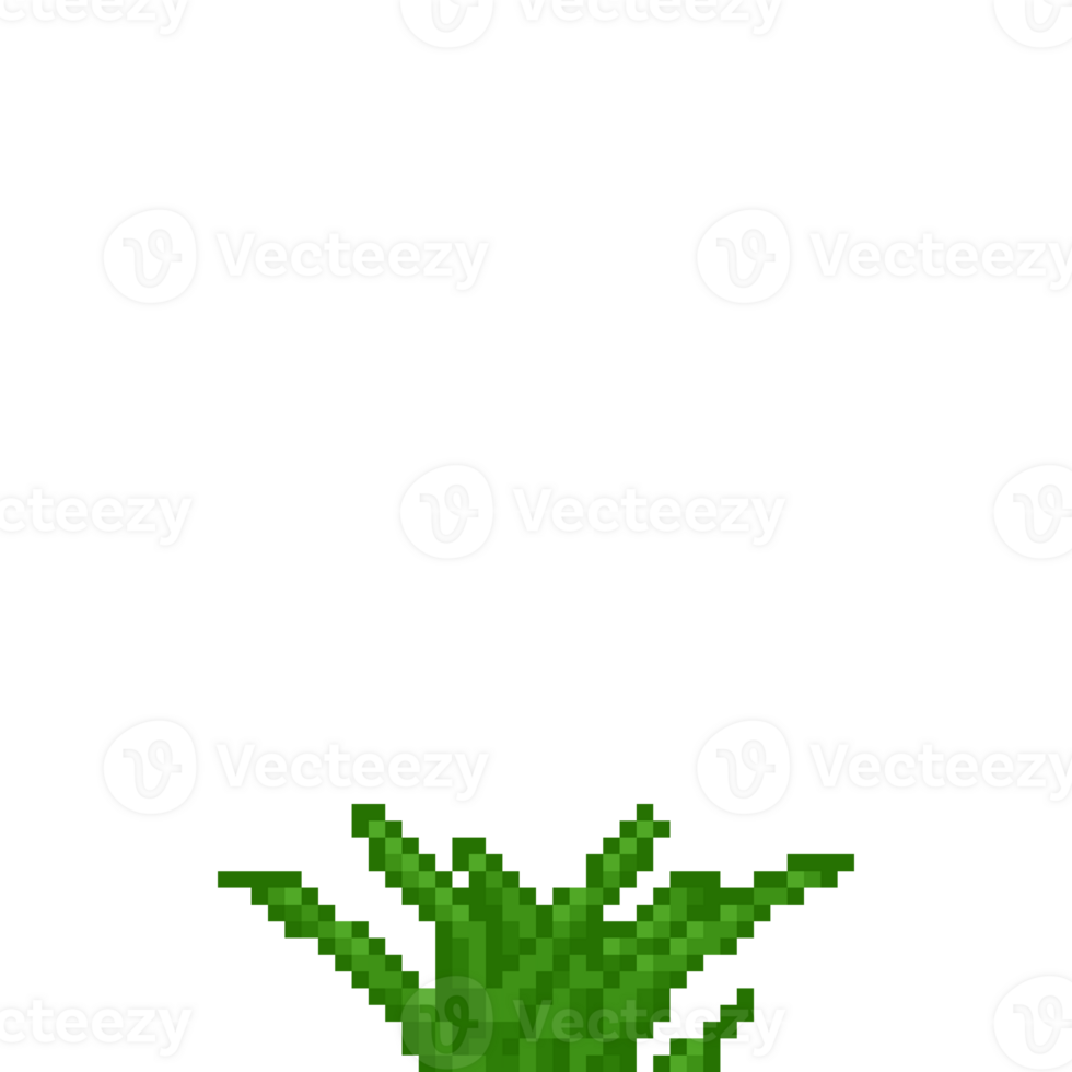 A retro-styled pixel-art illustration of a patch of short green grass. png