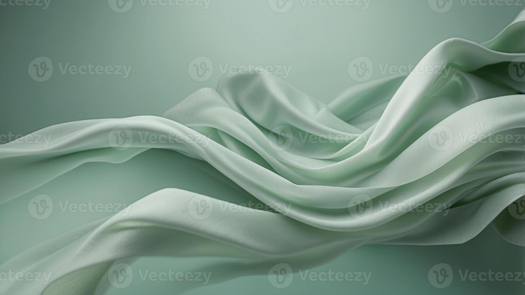 Smooth Pastel Green Background for Product Presentation Concept. photo
