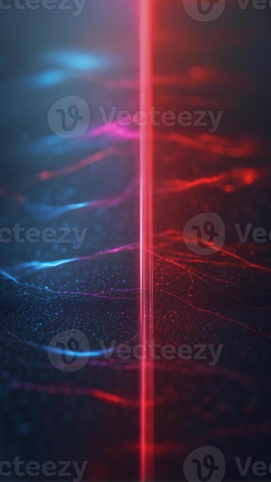 An red and blue line with a purple line in the middle. photo