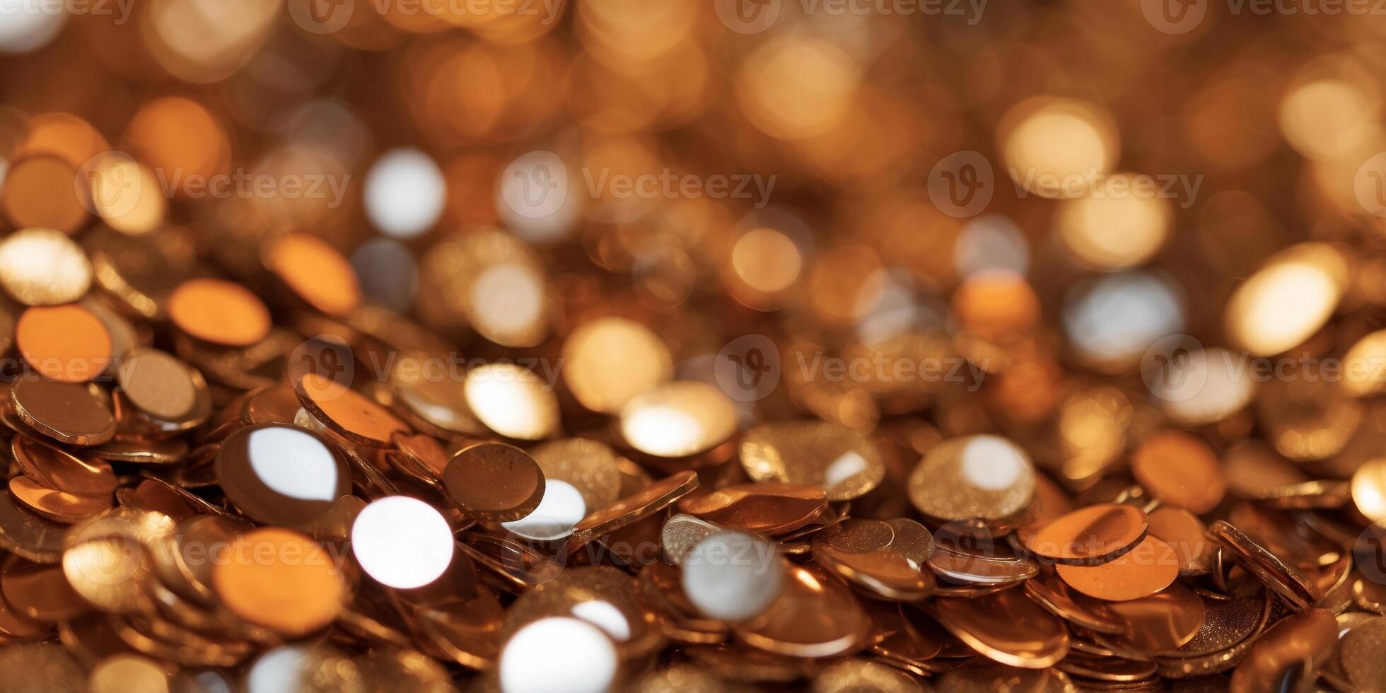 Sequins with polarization and shiny glitter backgrounds in orange. photo