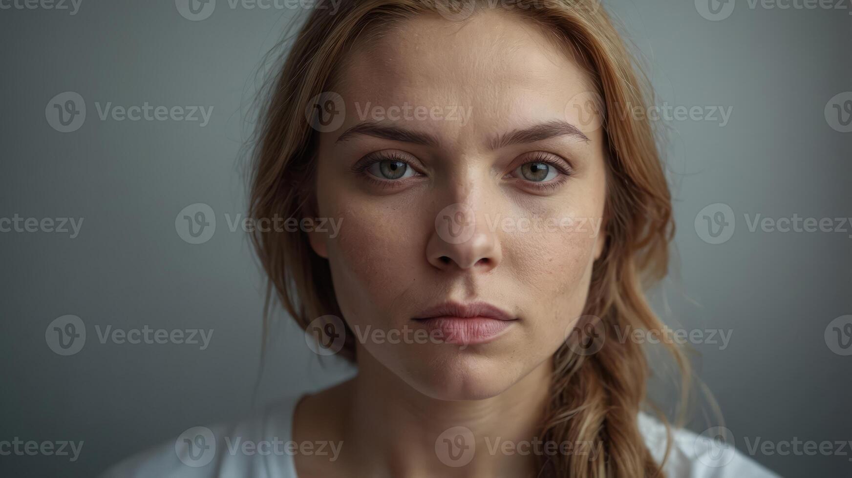 femanle canncer pantient look in distannce dreanm of illness recovery or remission. photo