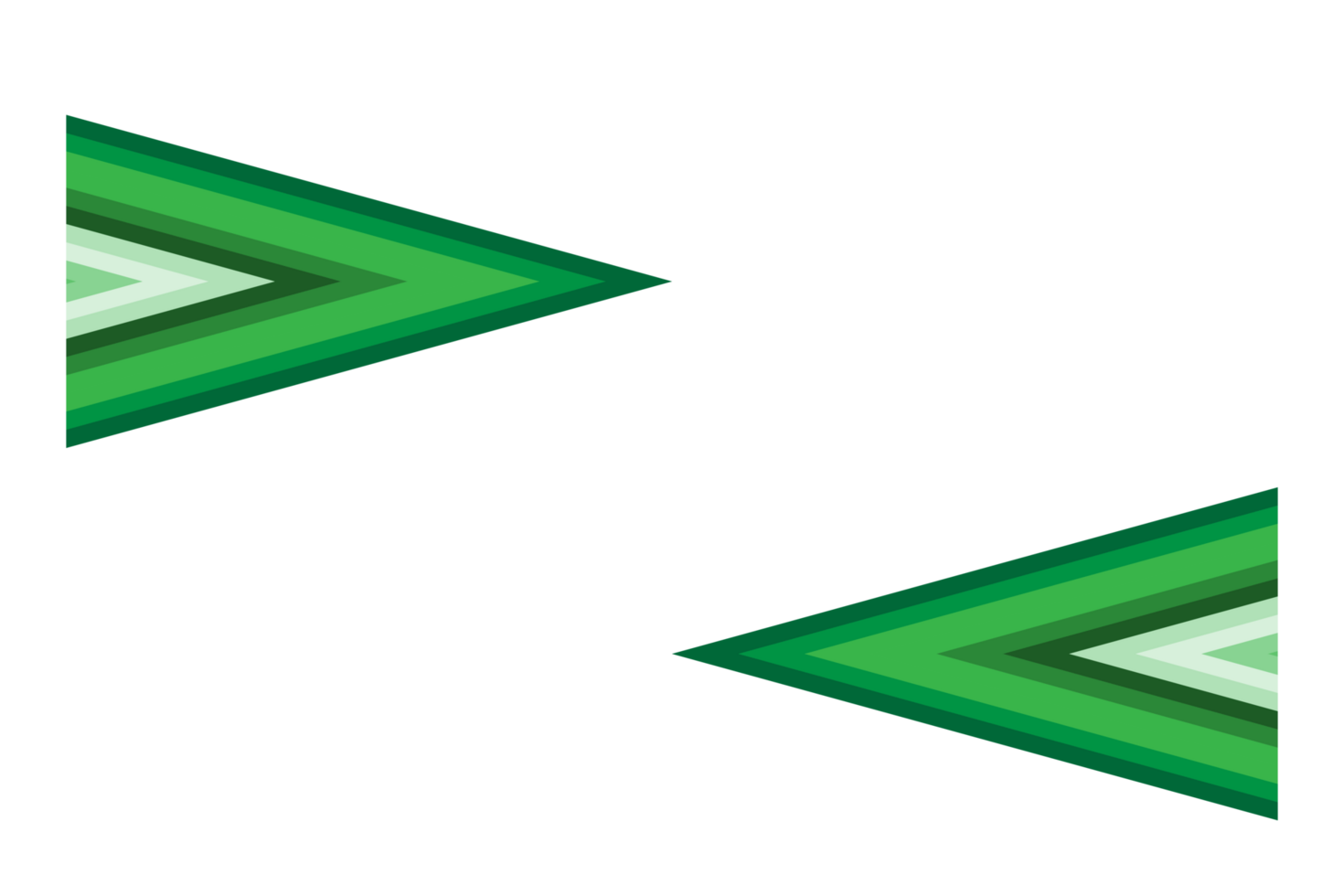 two green arrows on a transparent background png