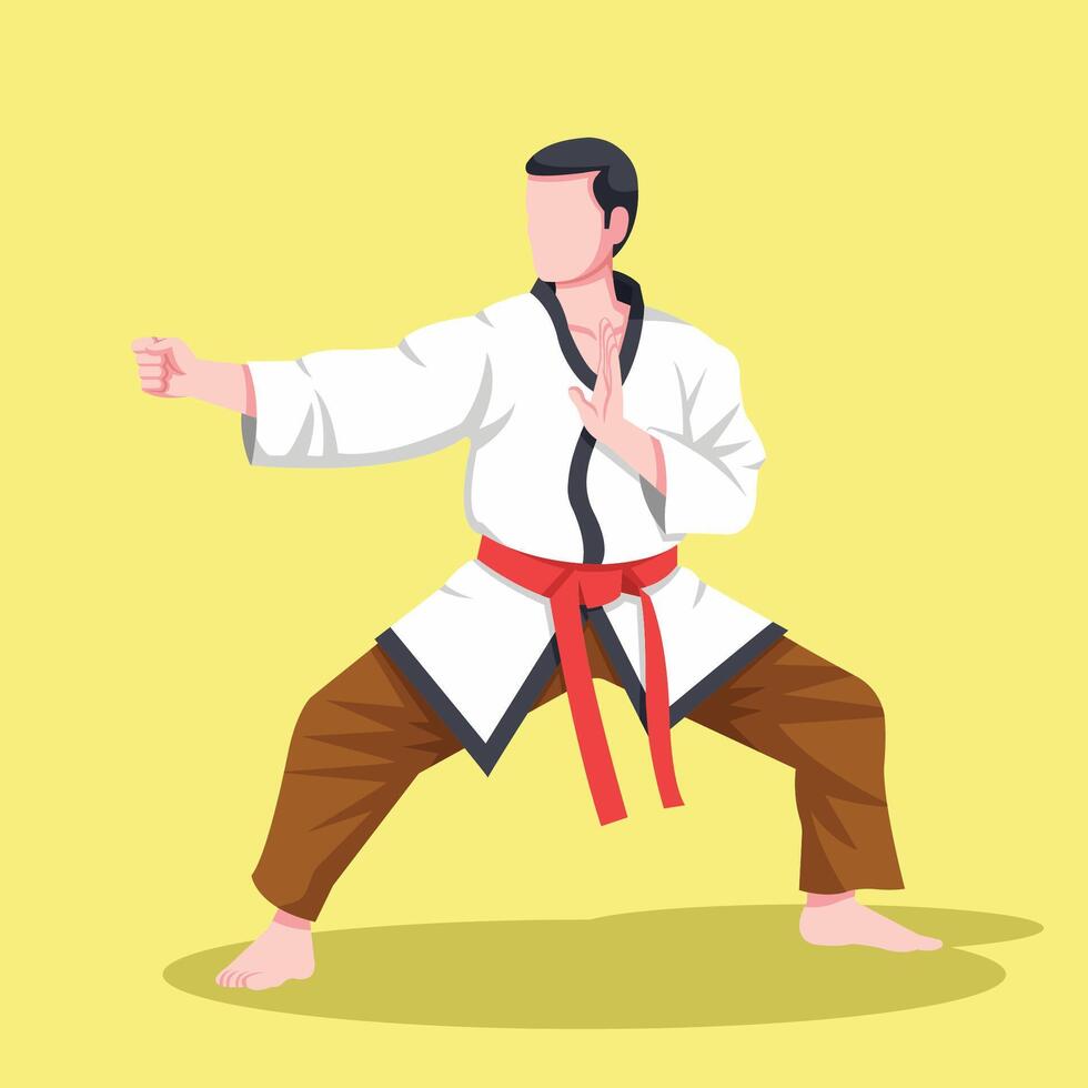 martial art design illustration vector