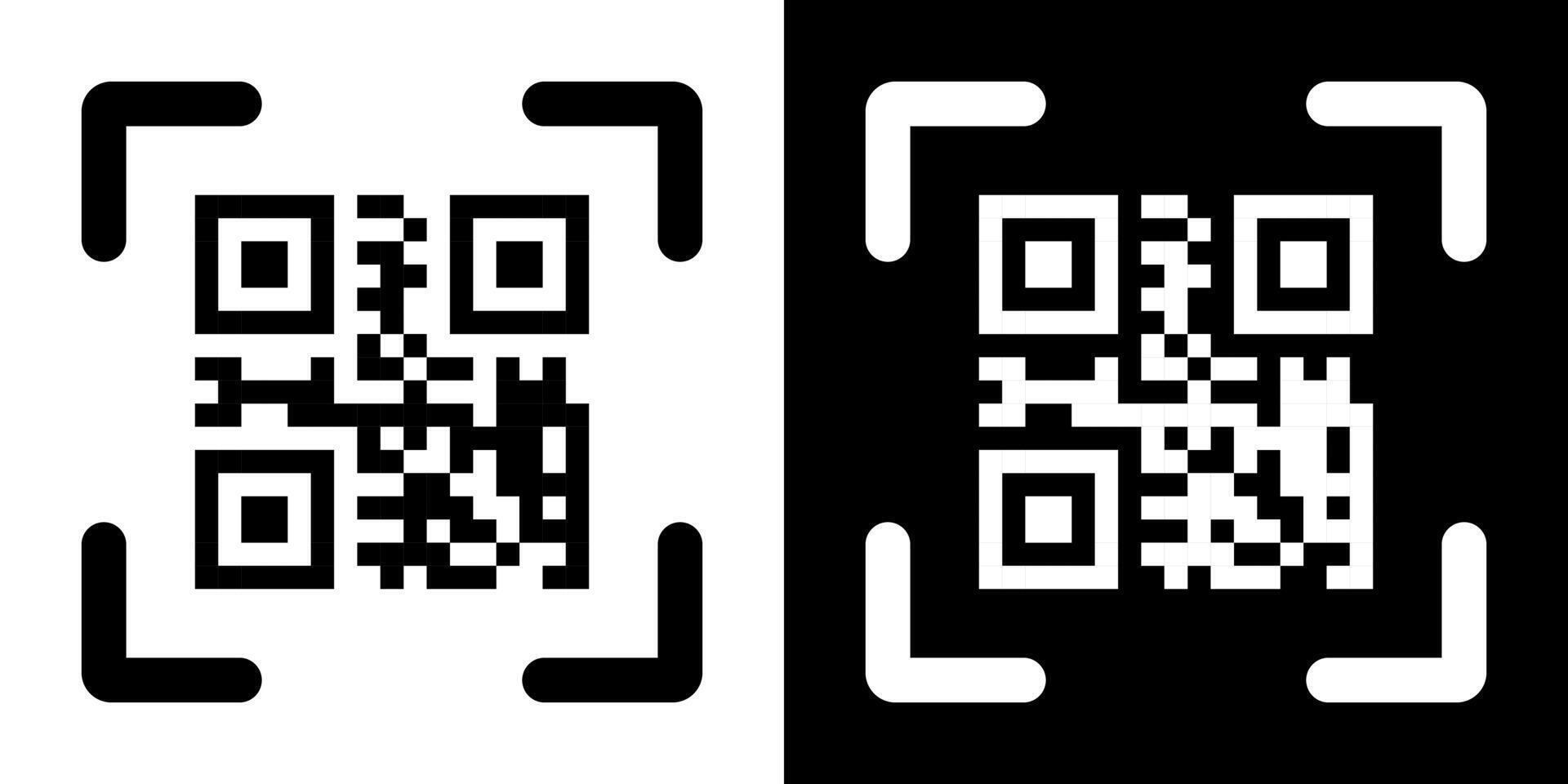 Scan me qr code symbol for instant pay method. vector