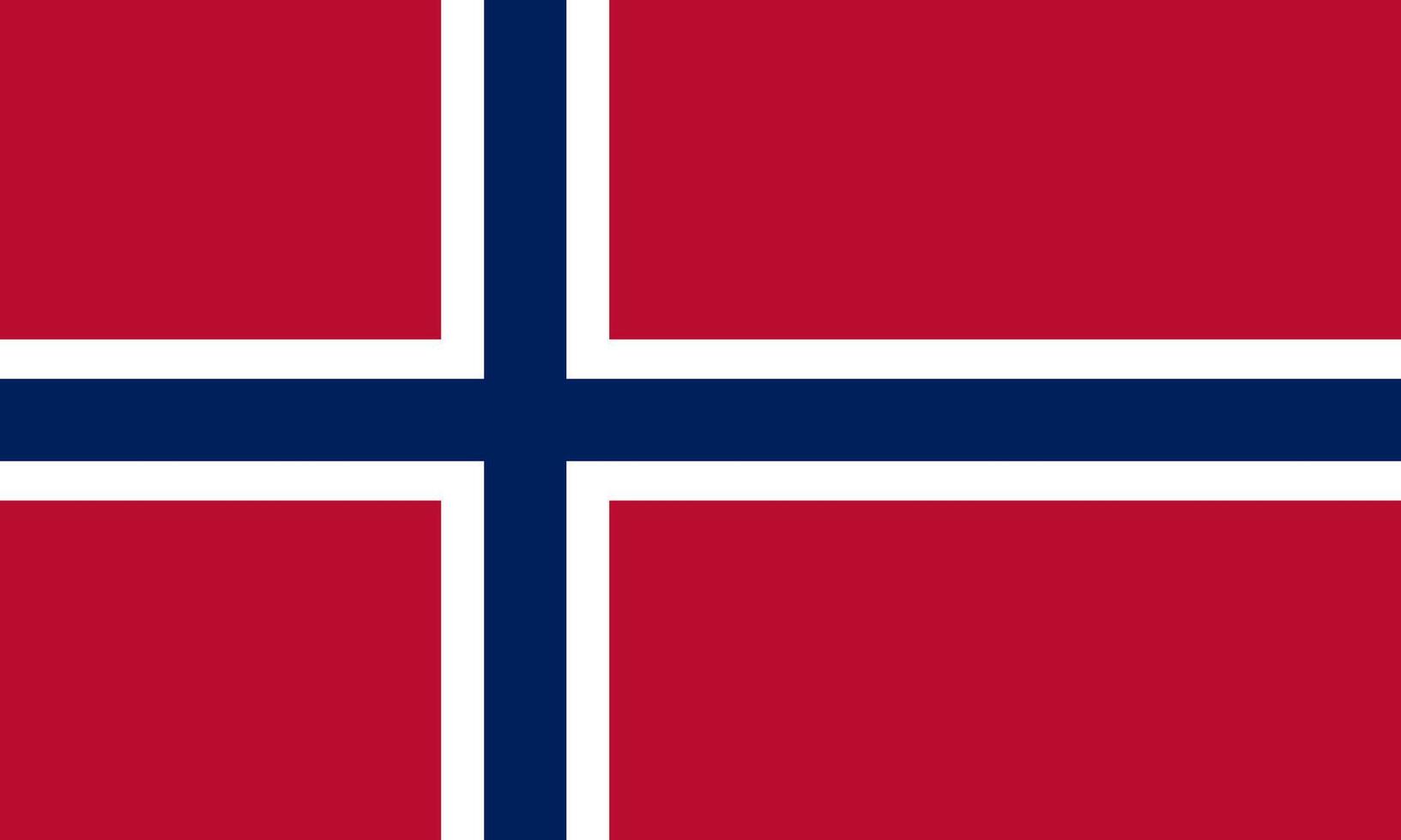 The national flag of Norway. An illustration of the Norway flag. vector