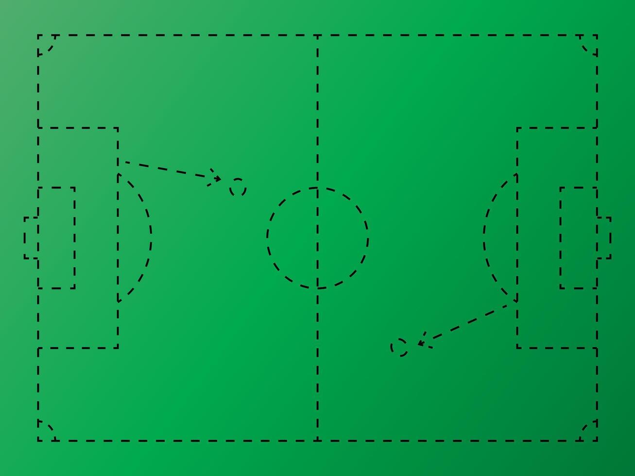 Play ground soccer pitch football field illustration. vector