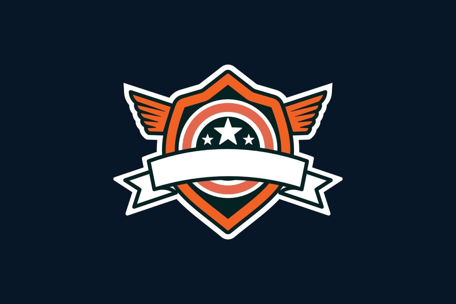 Vintage Wing Retro Badge, Classic Emblem for TShirts vector
