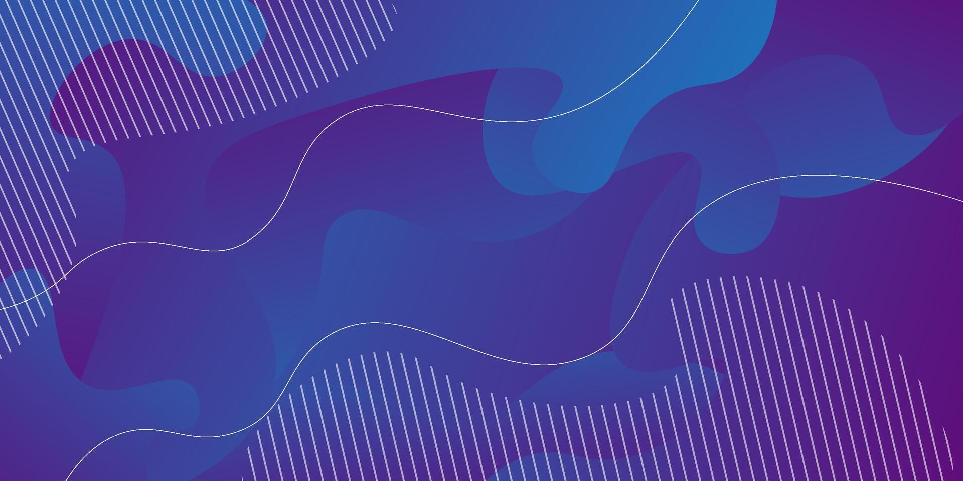 abstract purple blue liquid color gradient wavy geometric fluid shape background vector
