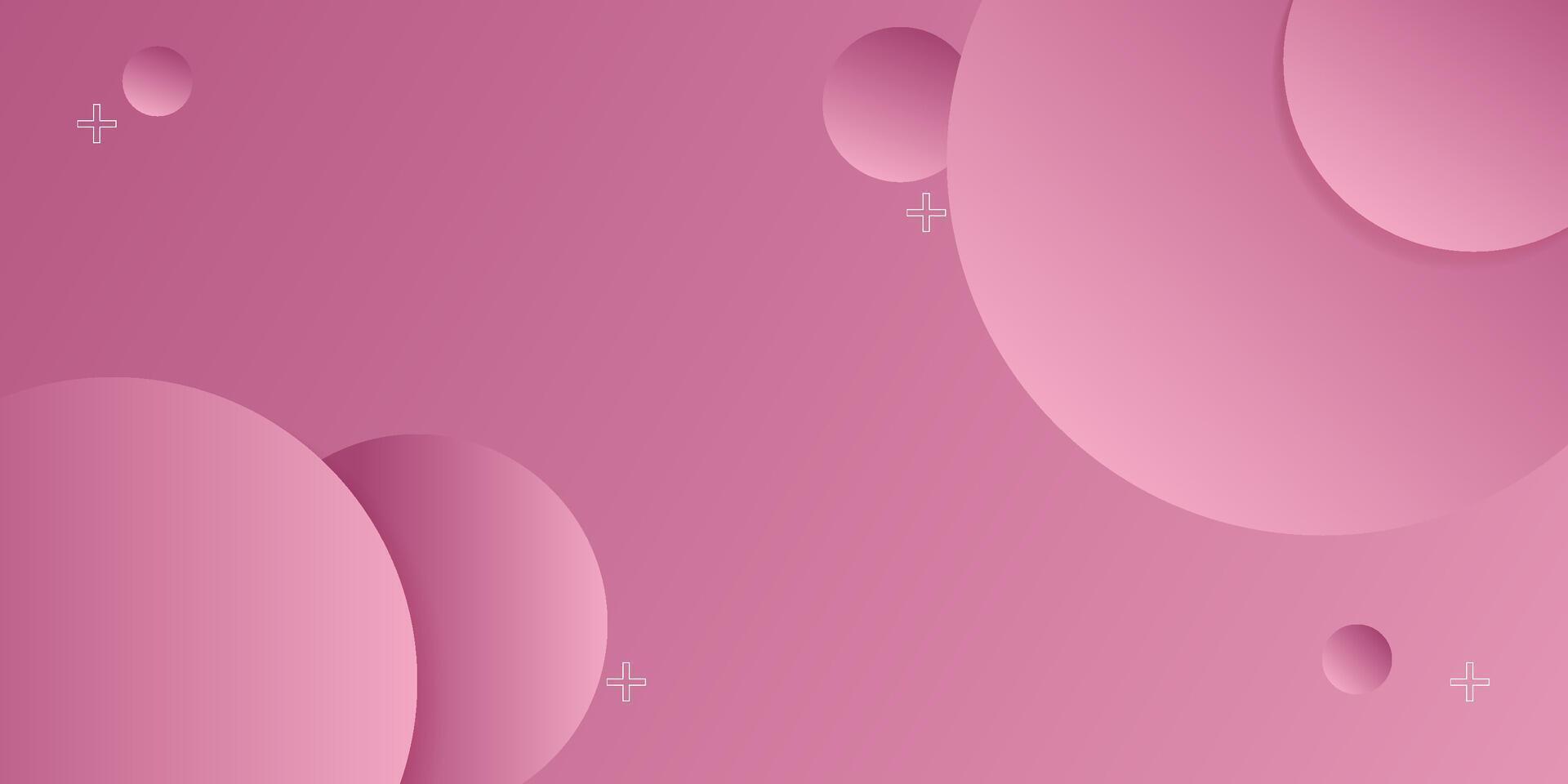 Circle background simple soft pink gradient textured background design in 3D style. Eps10 vector