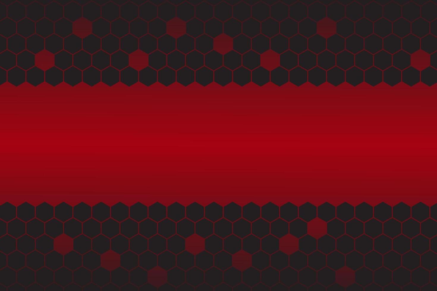 Red background with overlapping hexagon mesh pattern. modern futuristic technology, eps 10. vector