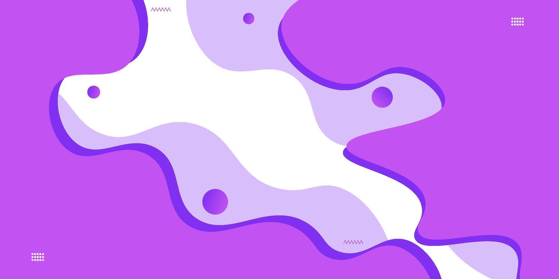 abstract simple gradient, smooth minimal bright purple waves on white background. vector