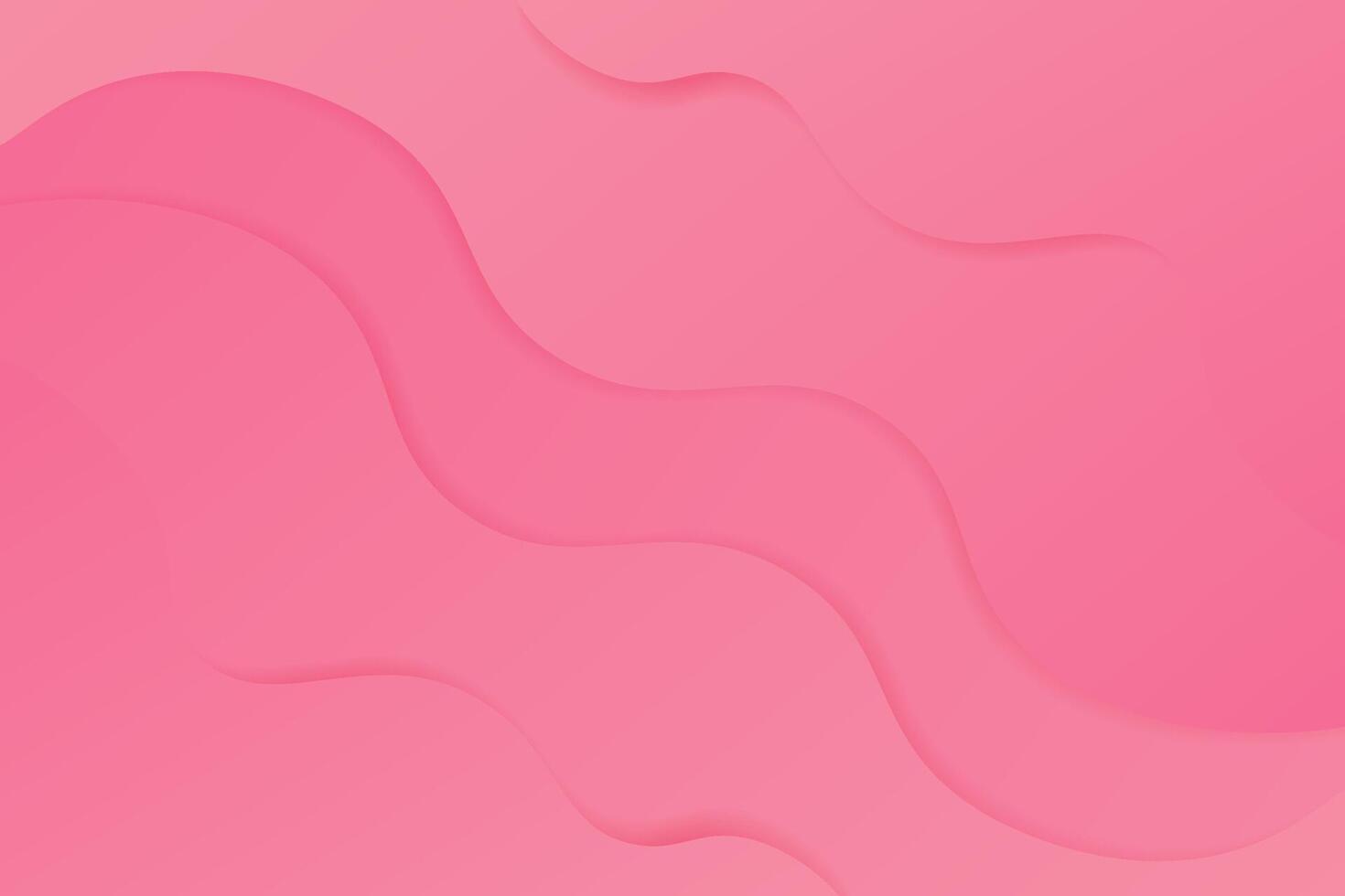 Light pink geometric waves background. Fluid color design with shadows. Composition in liquid form. Eps10 . vector