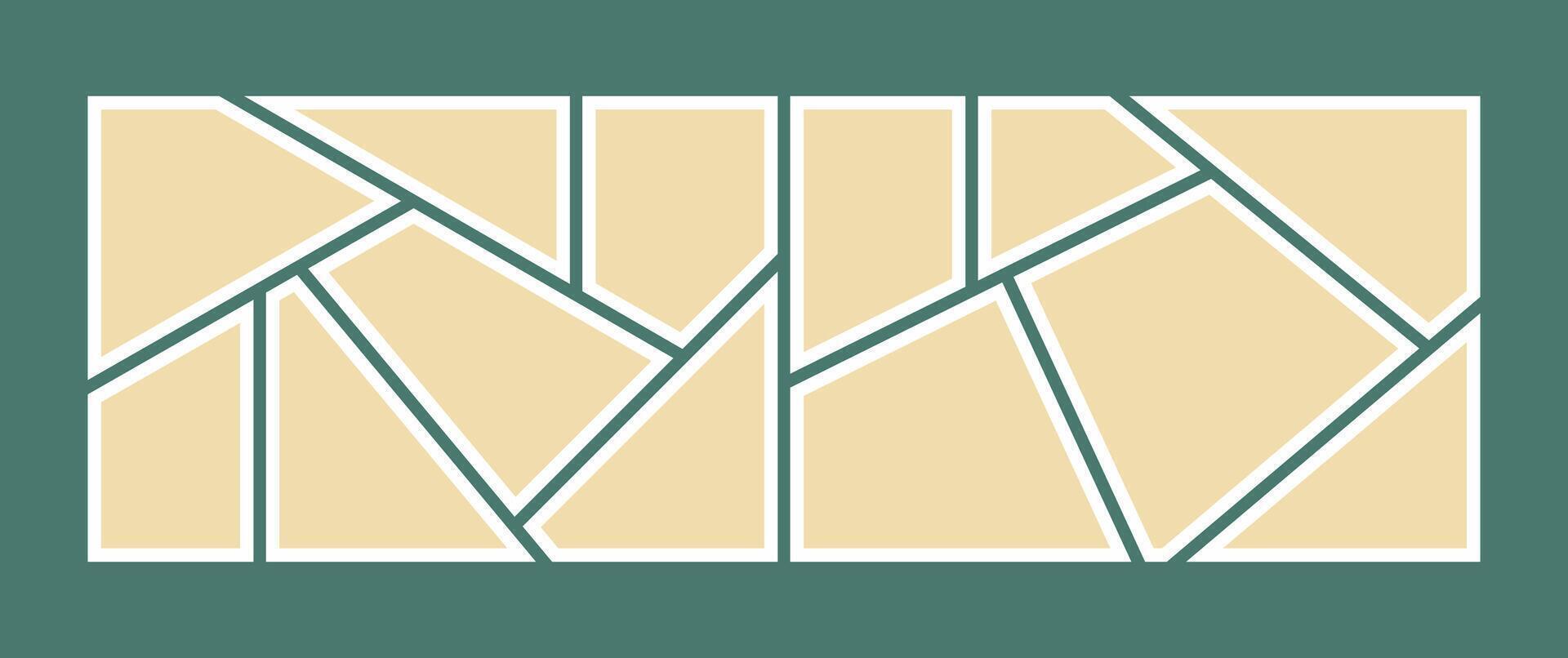 blank picture collage template vector