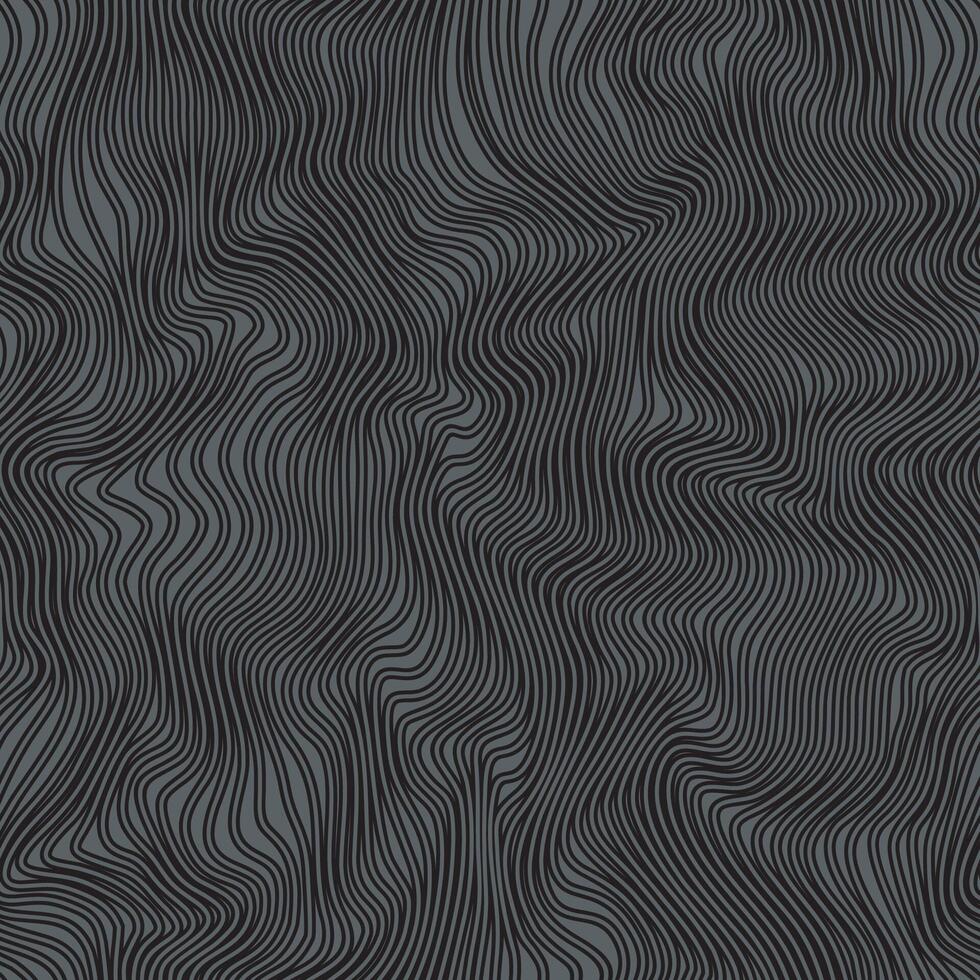 Seamless pattern. Abstract grunge texture with monochrome wavy stripes. Creative background with distorted lines. Decorative black and white striped design with distortion effect. vector