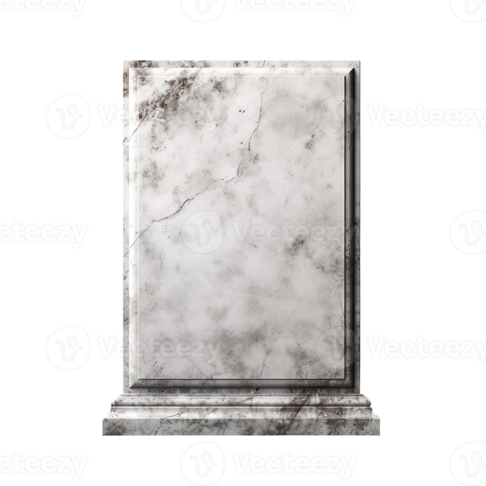 Blank Tombstone isolated on transparent background png