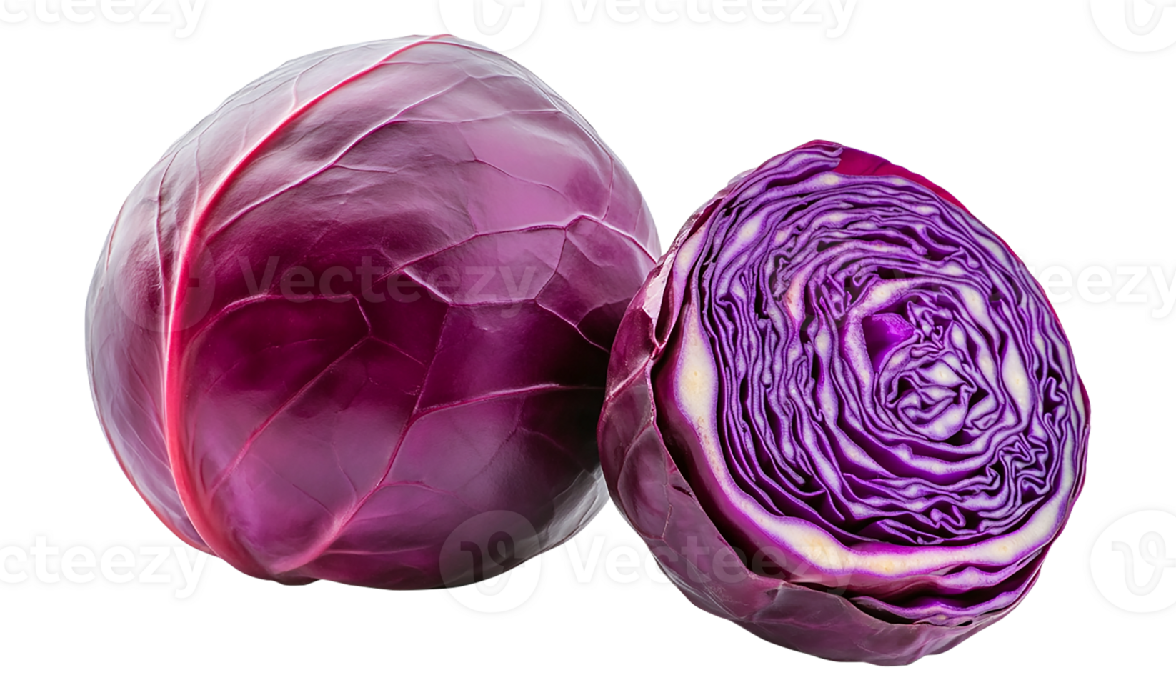 Isolated cabbage, transparent png