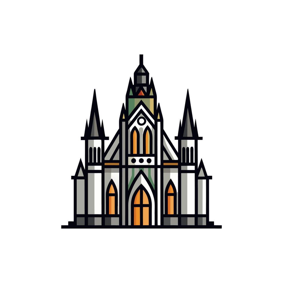 architecture house art and illustration vector