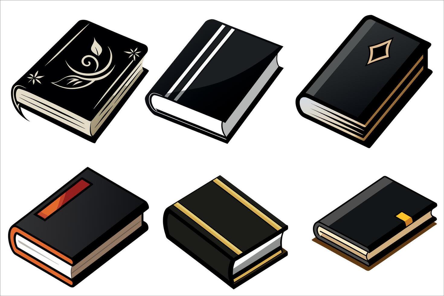 book illustration art buldle vector