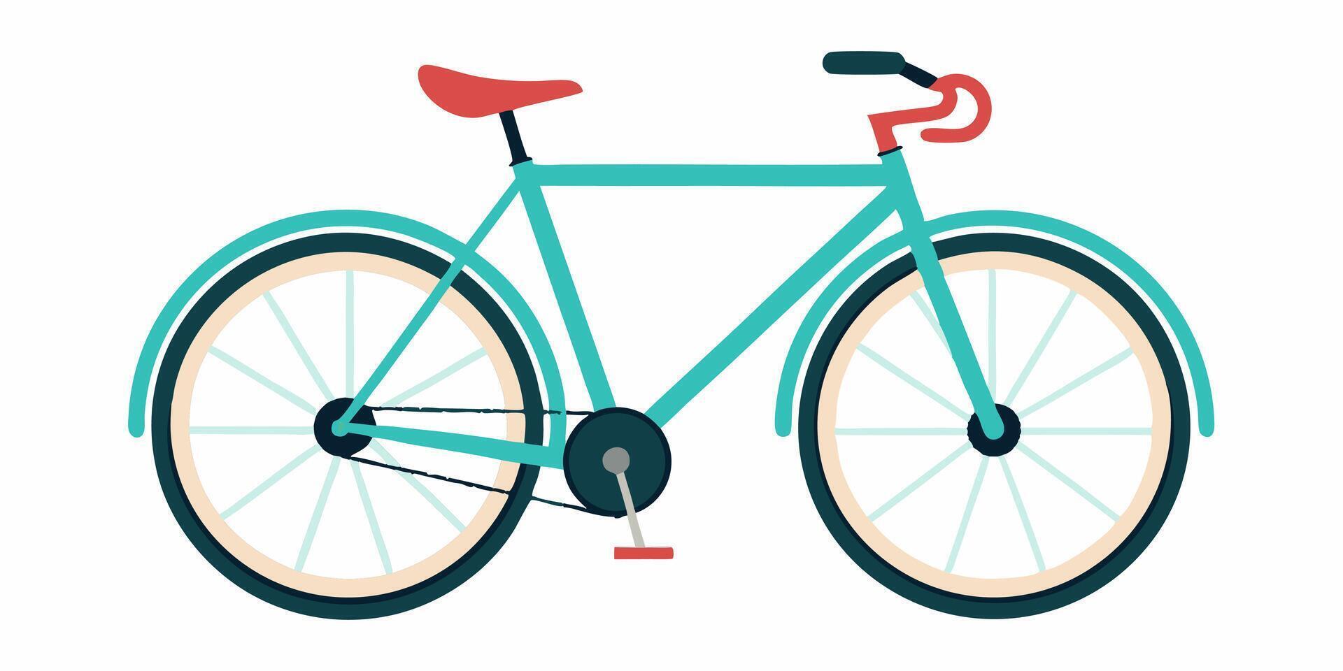 Fantastic Bicycle on white background vector