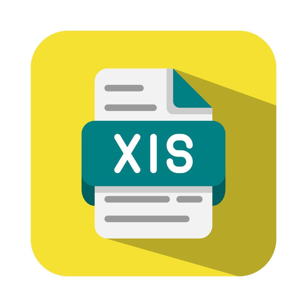 Xls files type document file type flat icons. Suitable for websites, UI and mobile apps. vector