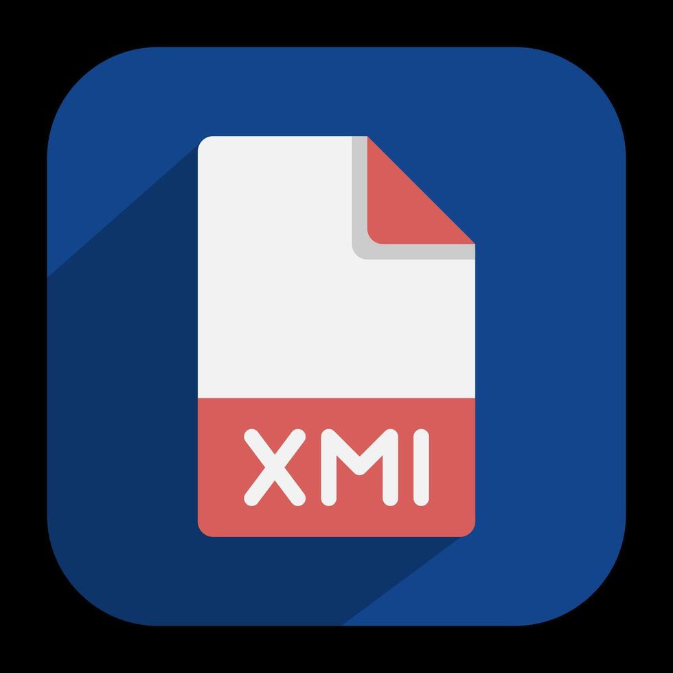 Xml document files flat icons. icon symbol format. with a blue background. illustration. vector