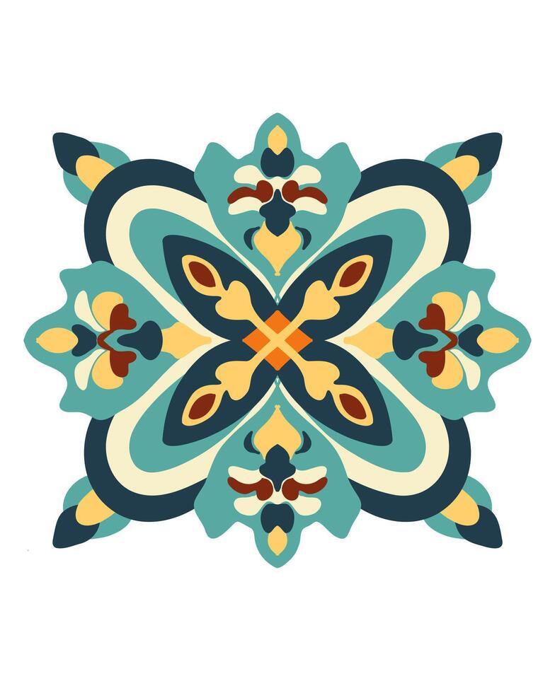 the floral stylized ornamental texture design vector