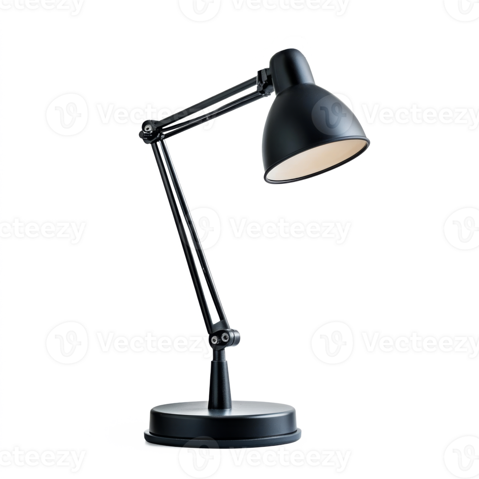 Modern desk lamp. Element for workspace interior png
