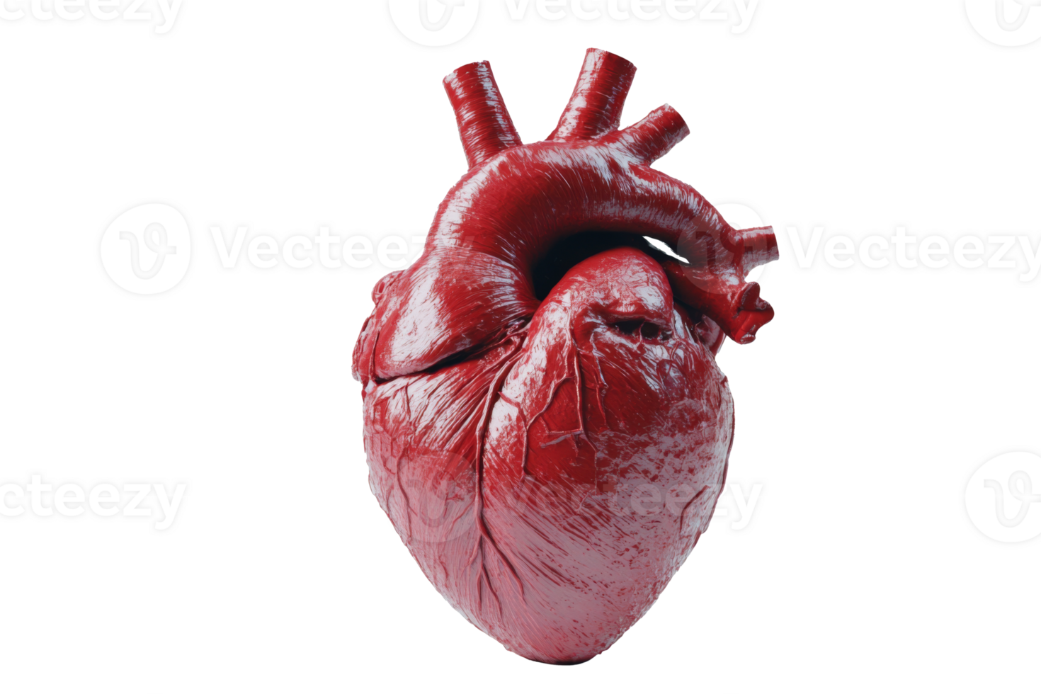 Detailed Anatomical Human Heart Model png