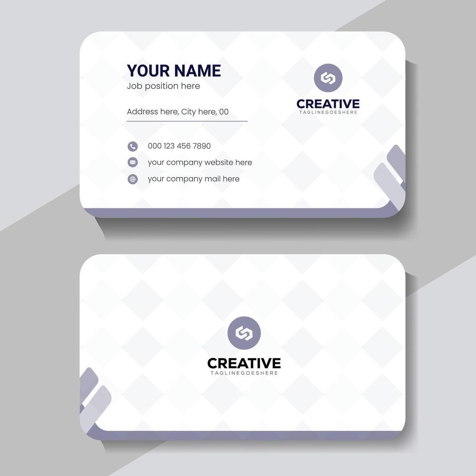 Professional corporate business card design vector