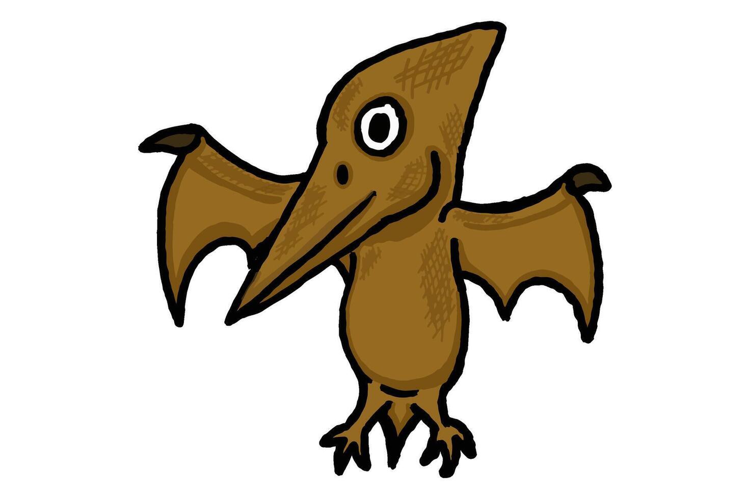 Flying Pteranodon Cartoon vector