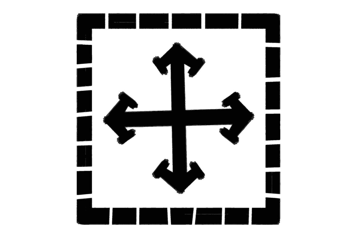 Move Object Icon Button vector