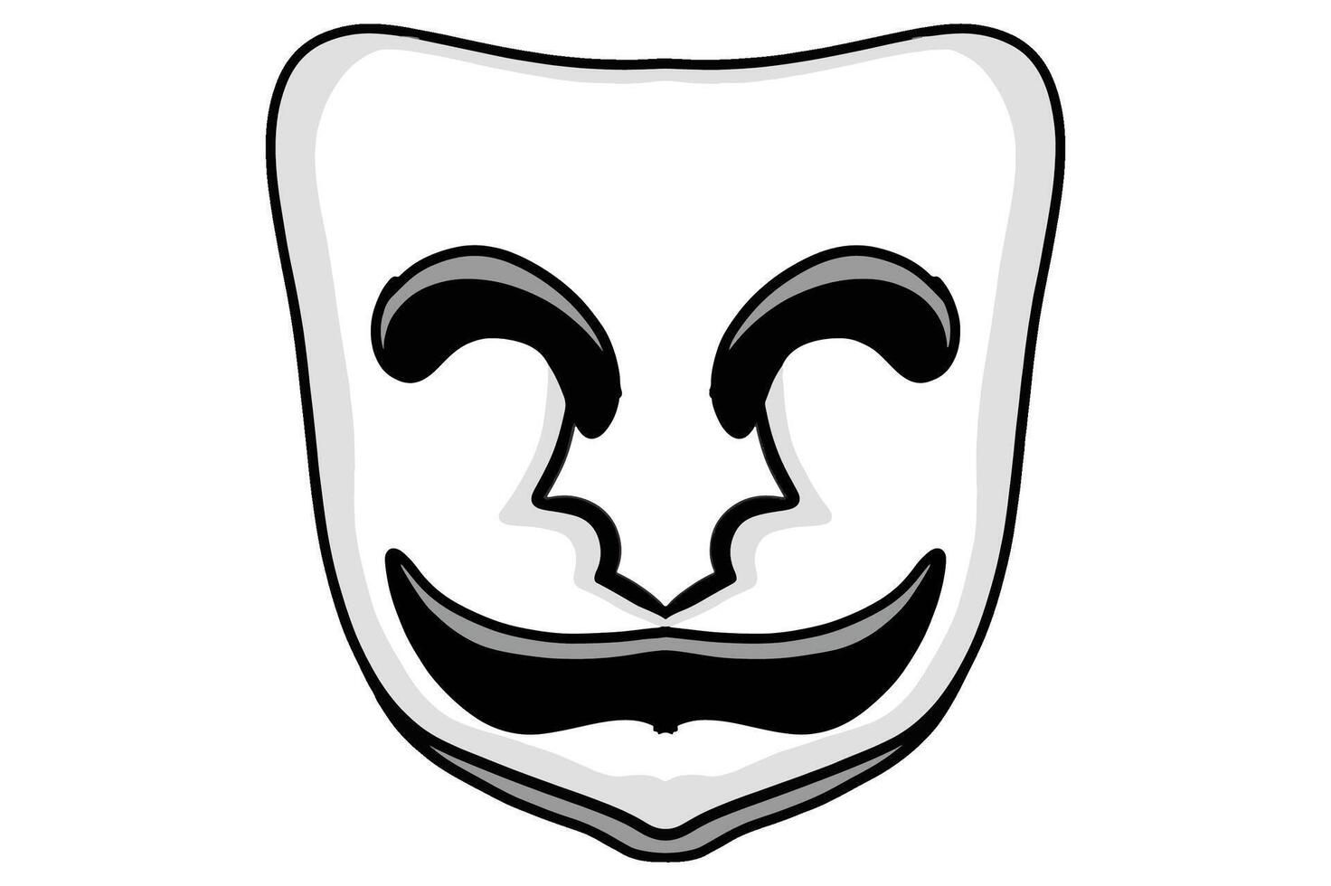 Smiling Drama Mask vector