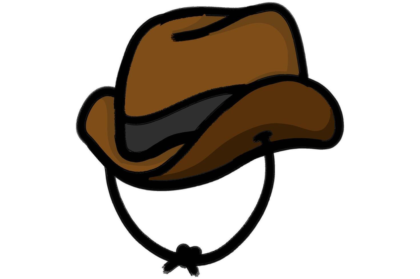 Brown Cowboy Hat vector