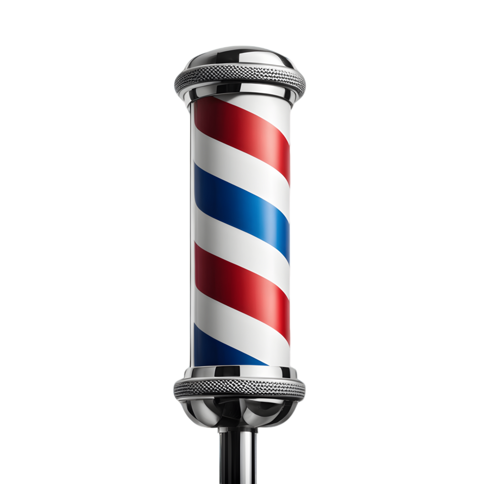 Barbershop Pole isolated on transparent background png