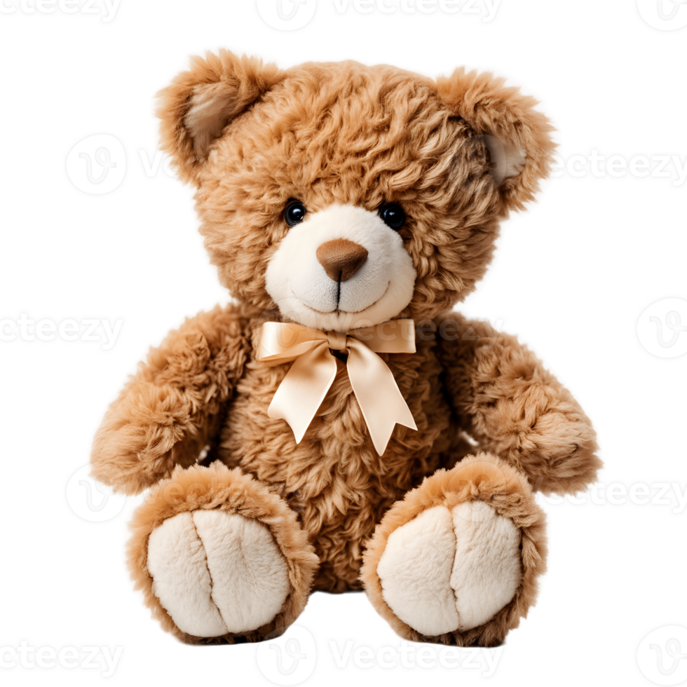 Brown Teddy Bear isolated on transparent background png
