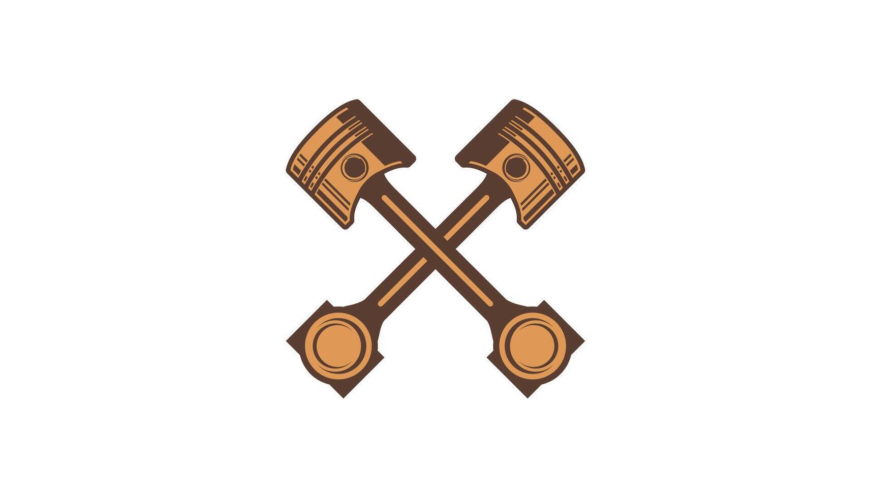 Engine Piston Illustration template eps vector