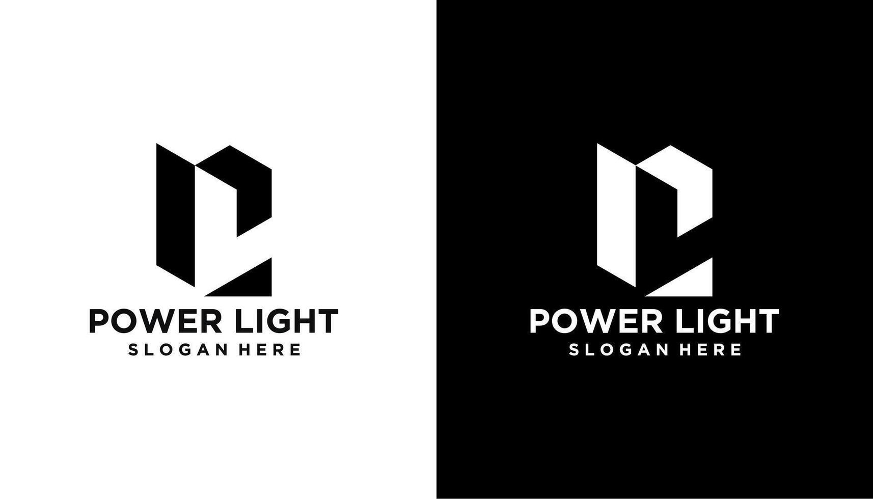 LP PL abstract monogram logo template vector