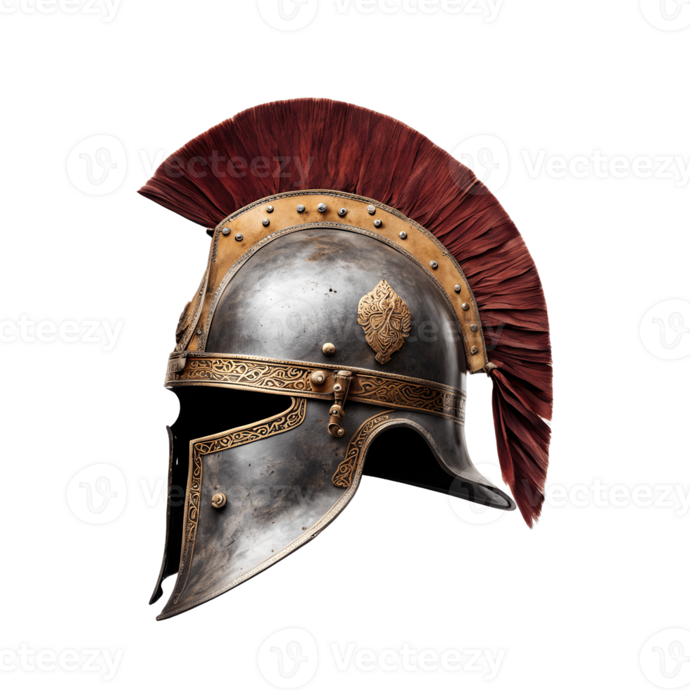 Ancient Helmet isolated on transparent background png