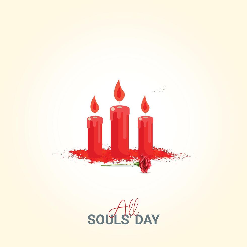 All Soul's Day banner Background vector