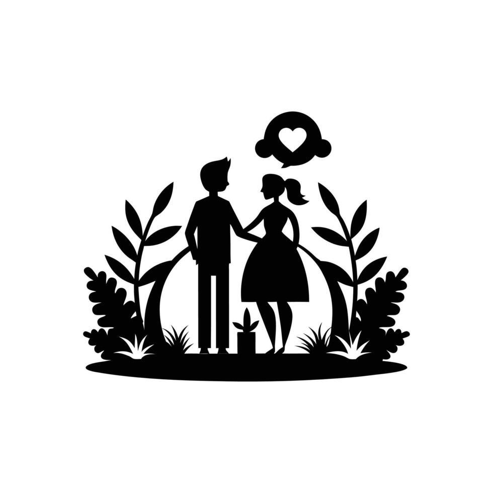 Silhouette Spark of Life vector