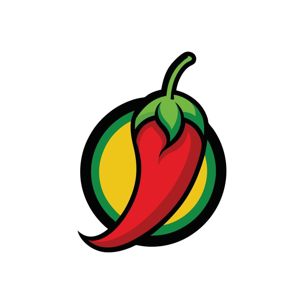 Fiery Chili Blaze vector